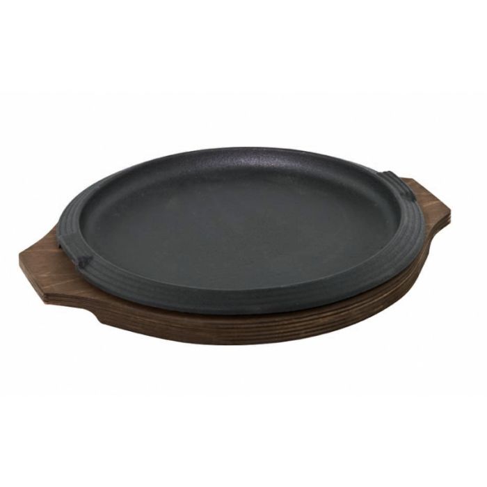 ILSA PIATTO A SERVIRE D.31 GHISA C/VASS DI LEGNO