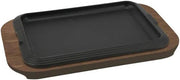 ILSA PIATTO GHISA 30X22 C/VASS TOP CON VASSOIO LEGNO