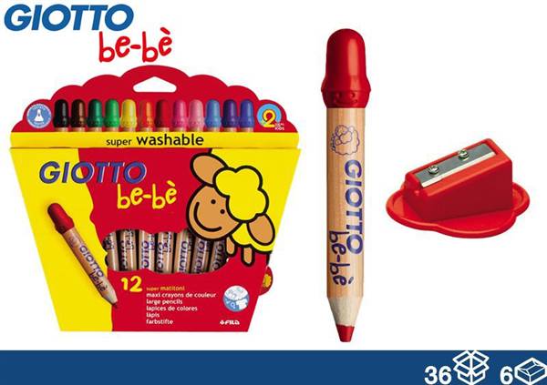 GIOTTO BEBE' MATITONI 12PZ 