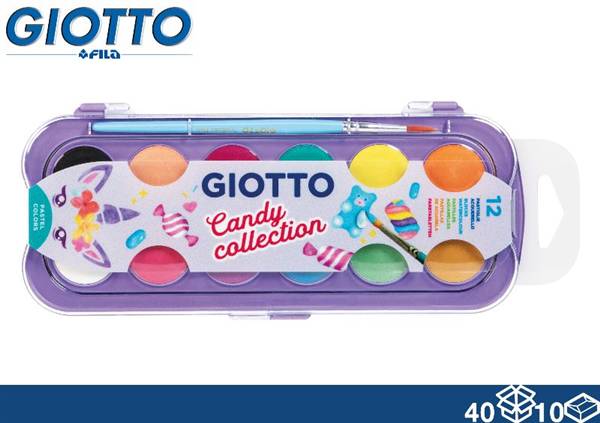 GIOTTO COLORI ACQUERELLO CANDY 12PZ 