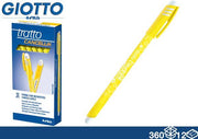 TRATTO PENNA CANCELLABILE GIALLO 