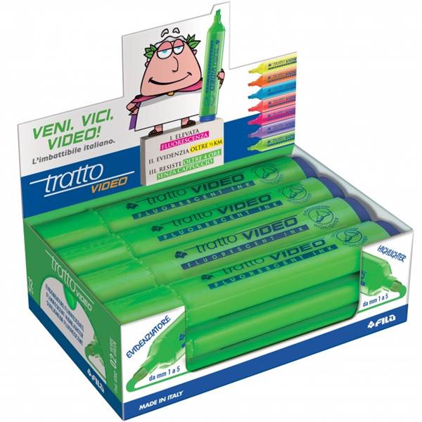 TRATTO VIDEO EVIDENZIATORE VERDE 