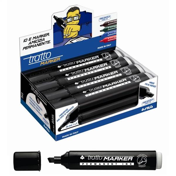 TRATTO MARKER NERO RETT 