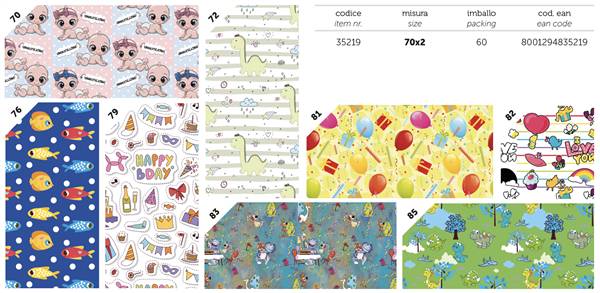 FLORIO ROTOLO CARTA 70X2MT GENERICO TEEN 