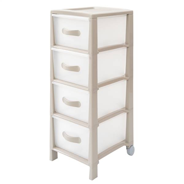 B&F CASSETTIERA FUTURA SLIM 4CASS TORTOR 29.5 × 39.5 × 76 CM