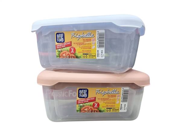 B&F CONTENITORI 2PZ FRIGOBELLA RETTANGOL 