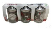 CERVE TRIS BARATTOLI VETRO DEC.LOVE ITAL 