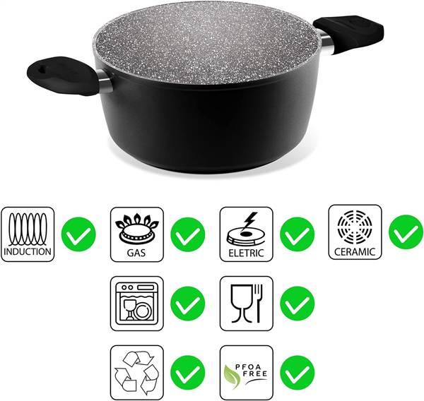 AETERNUM CASSERUOLA CM.20 BLACK PEARL 