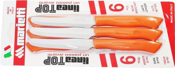MARIETTI TOP COLTELLO 6PZ CM.11 ARANCIO 