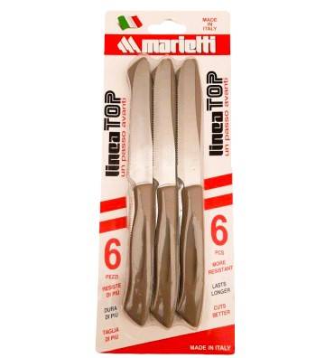 MARIETTI TOP COLTELLO 6PZ CM.11 TORTORA 
