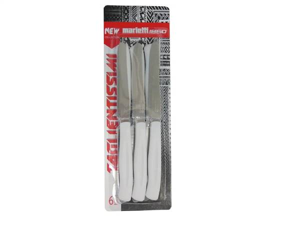 MARIETTI COLTELLI 6PZ NEW BIANCO 