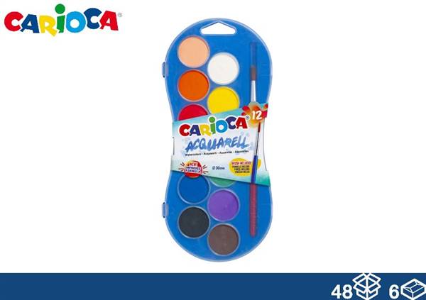 CARIOCA COLORI ACQUERELLI 12 COLORI 
