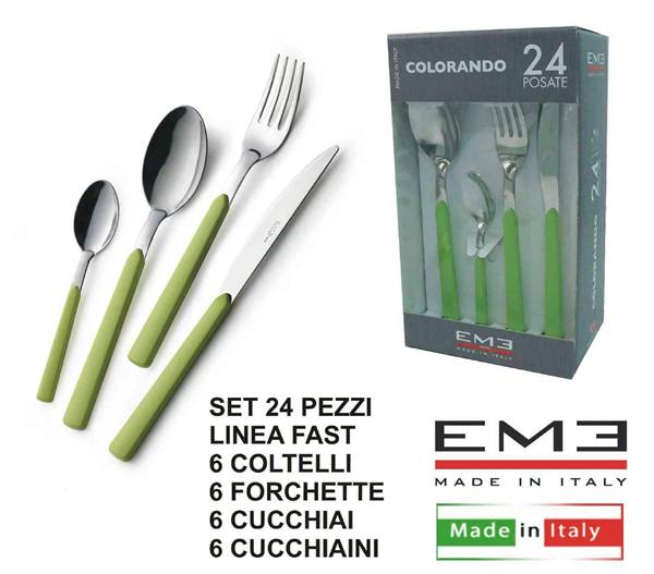EME POSATE COLORANDO 24PZ VERDE 