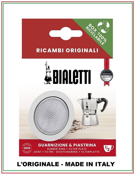 BIALETTI MOKA GUARN + FILTRO 1/2TZ 