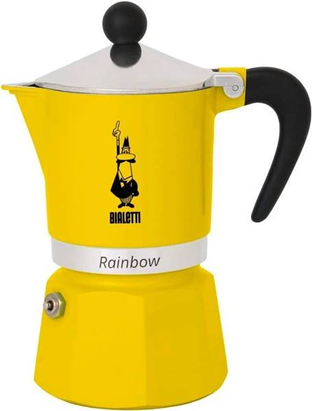 BIALETTI RAINBOW CAFFETTIERA 1TZ GIALLA 