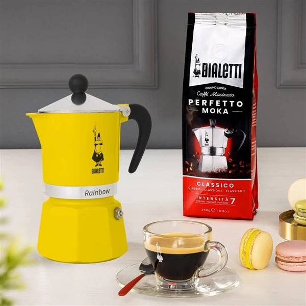BIALETTI RAINBOW CAFFETTIERA 1TZ GIALLA 