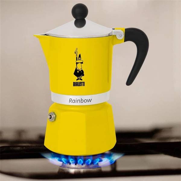BIALETTI RAINBOW CAFFETTIERA 1TZ GIALLA 