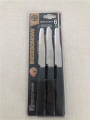BONOMI COLTELLI TAVOLA 6PZ WOOD NERO 