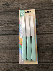 BONOMI COLTELLI TAVOLA 6PZ PASTELLO VERD 