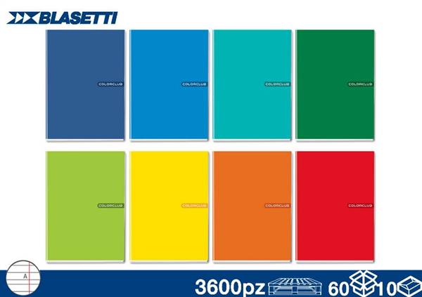 BLASETTI QUADERNO 80GR COLORCLUB RIG 5MM 