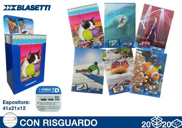 MAXI VIDEO QUADERNO 3D 20FF RIG. 1R 