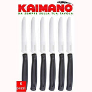 KAIMANO COLTELLI TAVOLA 6PZ. NERO 