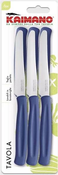 KAIMANO COLTELLI TAVOLA 6PZ. BLU 