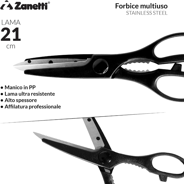 ZANETTI FORBICI MULTIUSO 21CM 