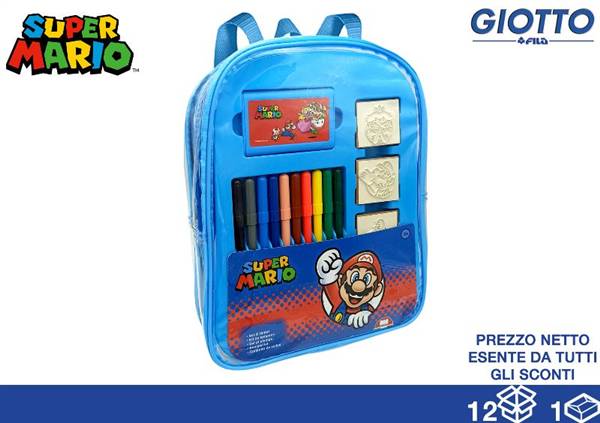 EOL ZAINO E' TIMBRO 30X23 SUPER MARIO 