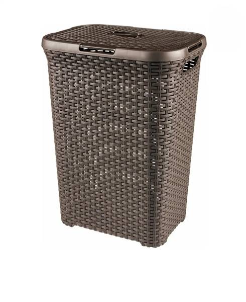 PLAST. CESTA RATTAN BASKET 60LT 