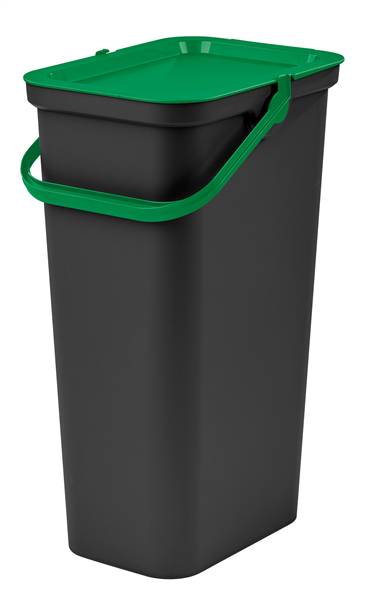 TONTARELLI PATTUMIERA 25LT MODA NERO/VER 