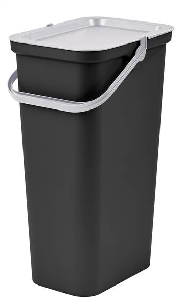 TONTARELLI PATTUMIERA 40LT MODA NERO/BIA 