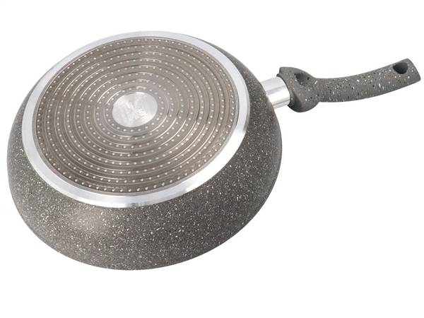 CUORE DI PIETRA PADELLA CM.28 IND C/C INDUZIONE + COPERCHIO VETRO