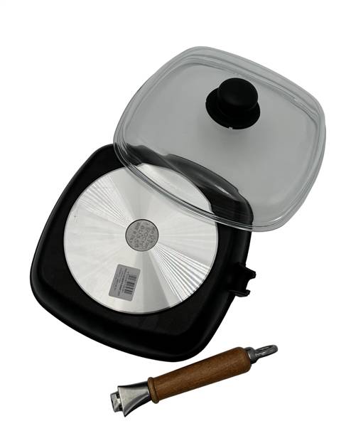 ANTIK ARS PADELLA CM.28 PS C/SCOMPARTI E COPERCHIO PYREX