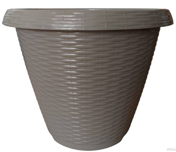 BRONZO VASO VIMINI CM.35 TORTORA 