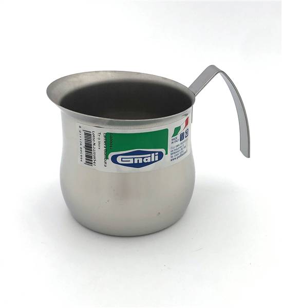 GNALI LATTIERA BOMBATA 9TZ INOX 18/10 