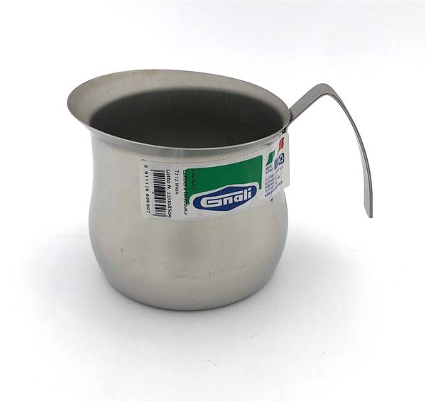 GNALI LATTIERA BOMBATA 12TZ INOX 18/10 