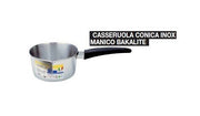 GNALI CASSERUOLA CONICA CM.16 INOX M/BAK 