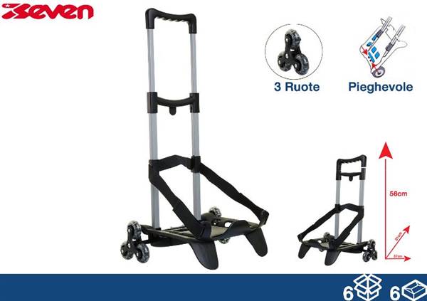 EOL CARRELLINO TROLLEY 91X37X31 NERO 