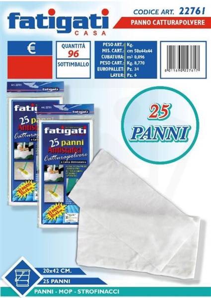 FATIGATI PANNO CATTURAPOLVERE 20X42 25PZ 