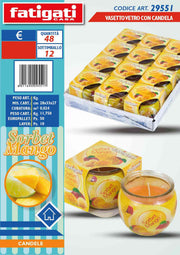 FATIGATI VASETTO VETRO C/CANDELA SORBET