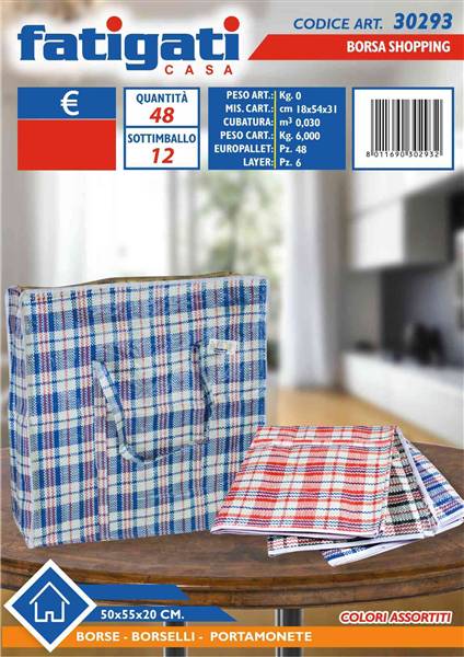 FATIGATI BORSA SHOPPING 50X55X20CM 