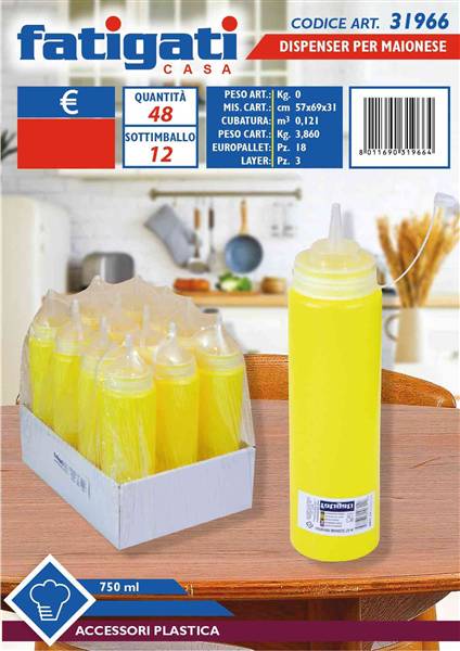 FATIGATI BOTTIGLIA DISPENSER MAYON 750ML 