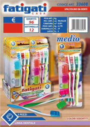 FATIGATI SPAZZOLINO DENTI 3PZ MEDIO 