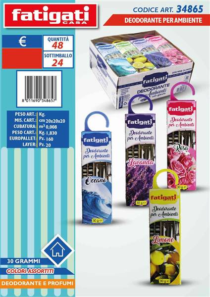 FATIGATI DEODORANTE X AMBIENTE C/GANCIO 