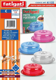 FATIGATI PIATTO TORTA C/COPERCHIO 30CM