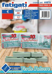 FATIGATI PINZE 12PZ FORZA10 VERDE POLVER 