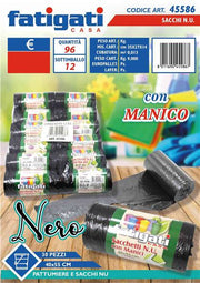 FATIGATI SACCHETTI C/MAN 30PZ 40X55 NERA 