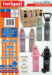 FATIGATI BOTTIGLIA TERMICA 500ML IN ACCIAIO INOX