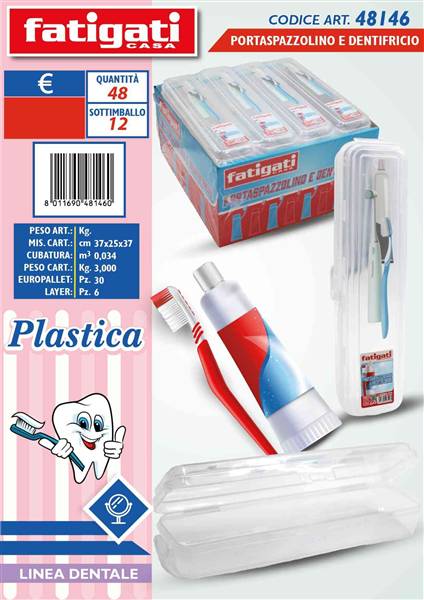 FATIGATI PORTASPAZZOLINO E DENTRIFRICIO 